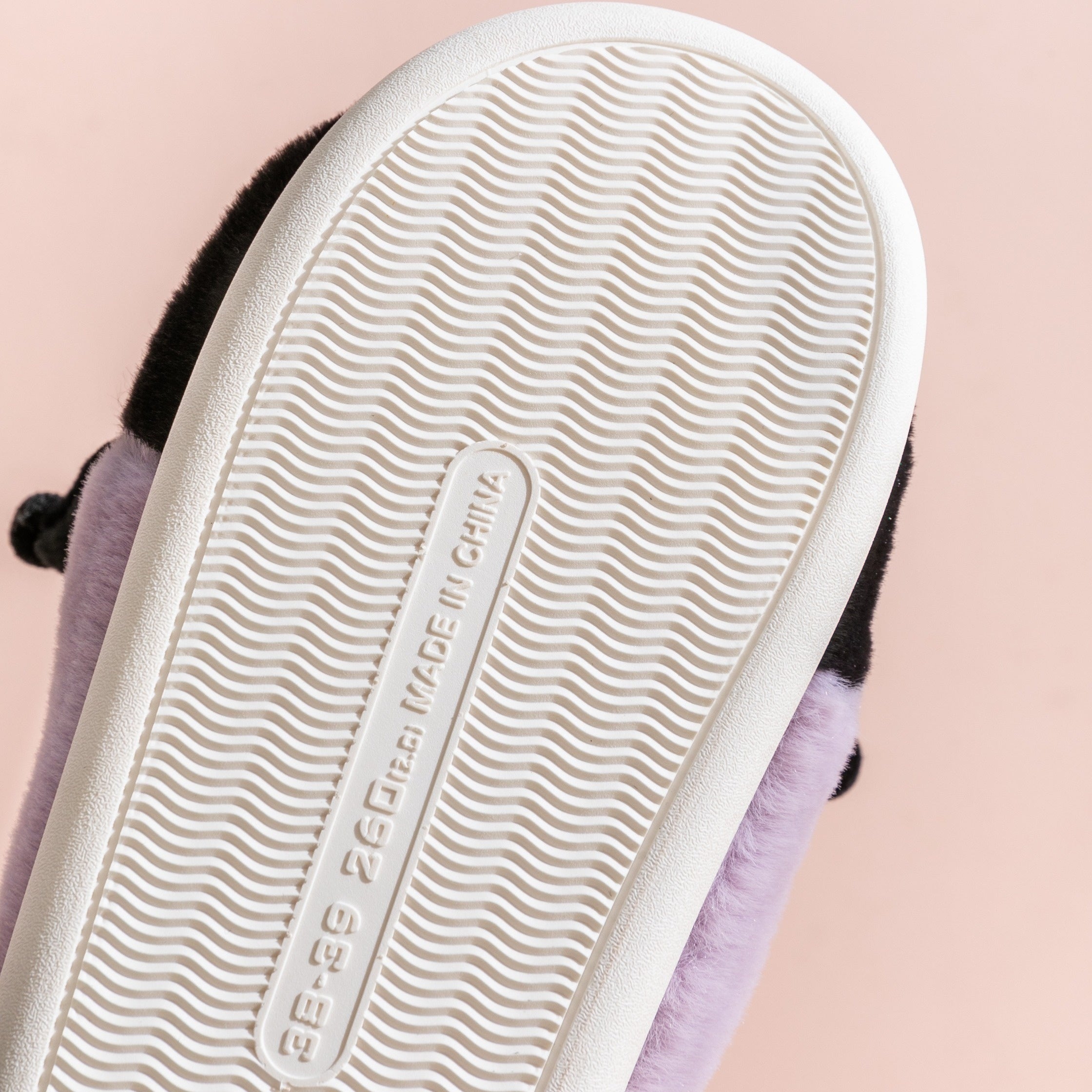 Women's Fall Winter Cartoon Slippers with Cinnamoroll Hello Kitty Kuromi Fabric PVC Sole