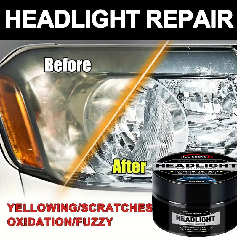 Kit de reparación de luces universales para coche - Pulido de luces, Removedor de oxidación