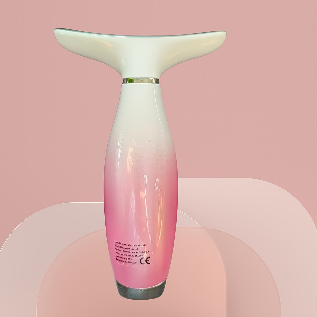 Electric Face and Neck Massager with 7 Modes Hot Compress Vibration Rechargeable