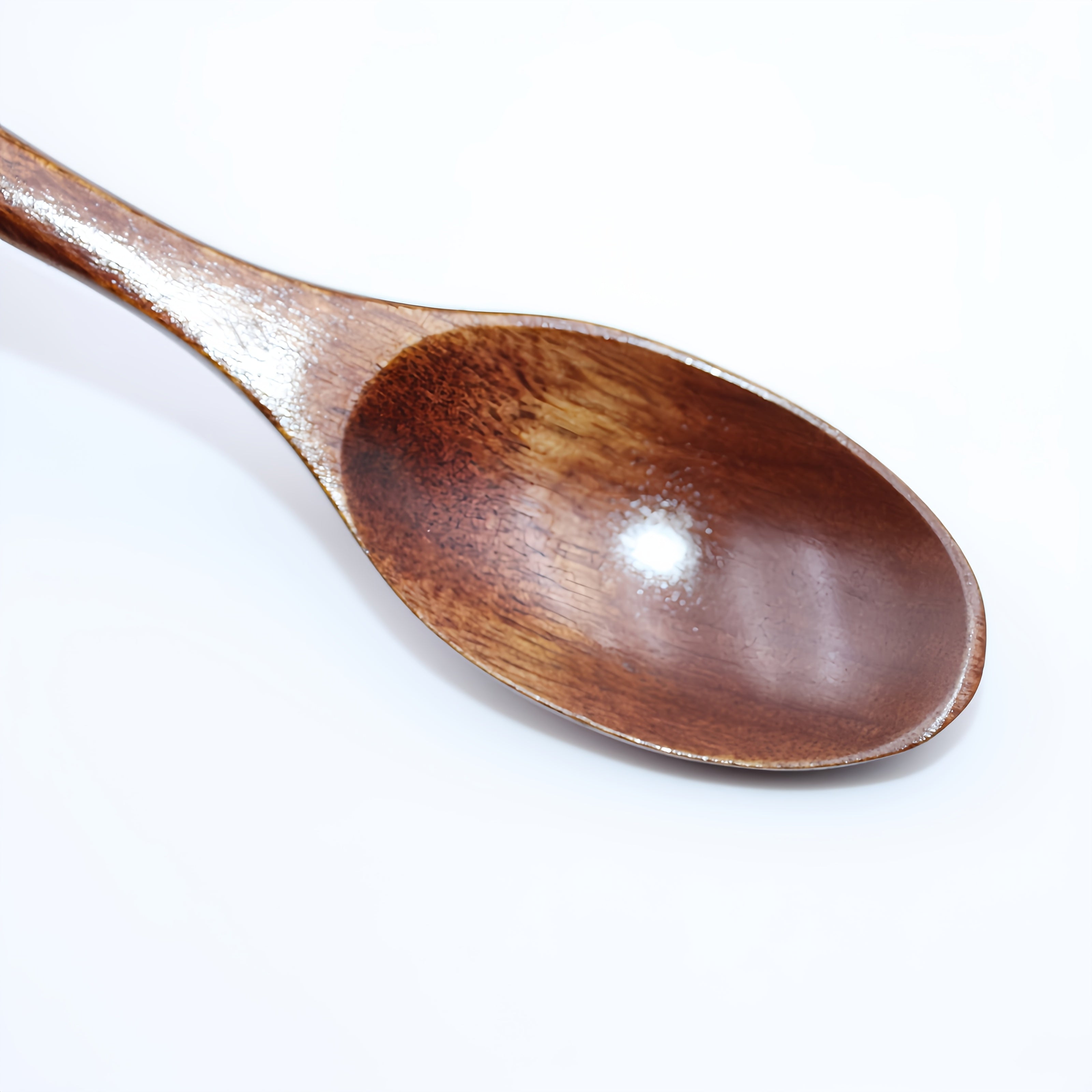 Handcrafted Japanese Solid Wood Spoon for Soup Porridge Coffee Honey and Desserts