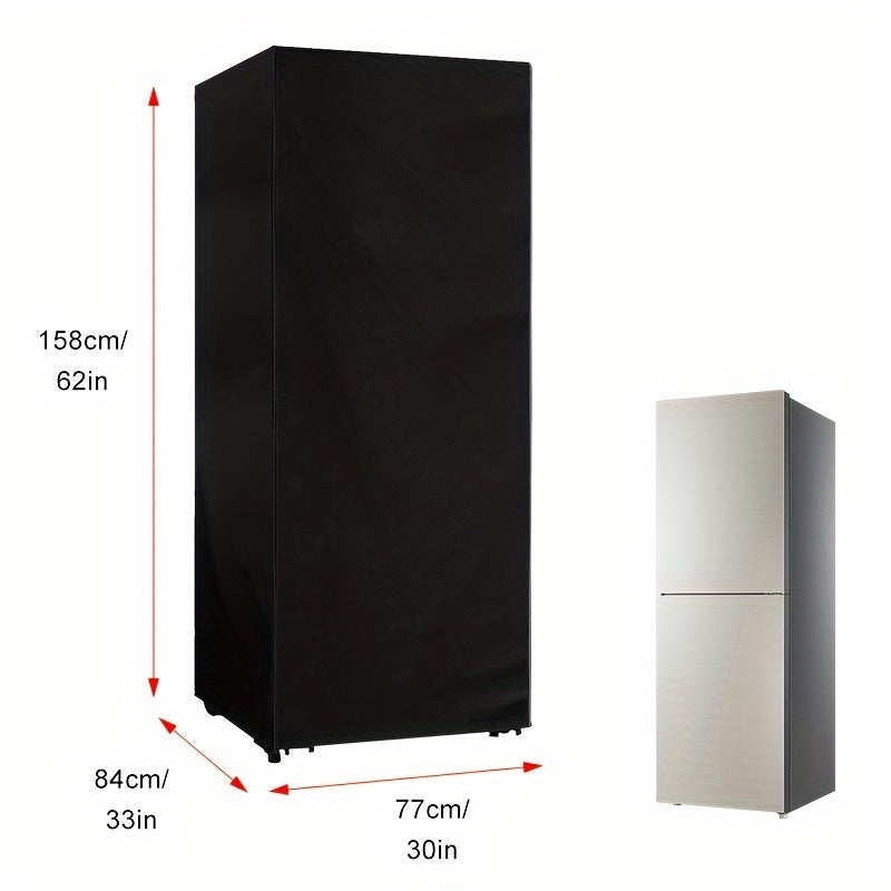 Outdoor Polyester Refrigerator Cover Waterproof Dustproof Vertical Stand Protector