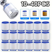 10/20/30/40 Pcs Faucet Filter Elements for Kitchen Bathroom Shower Water Filtration