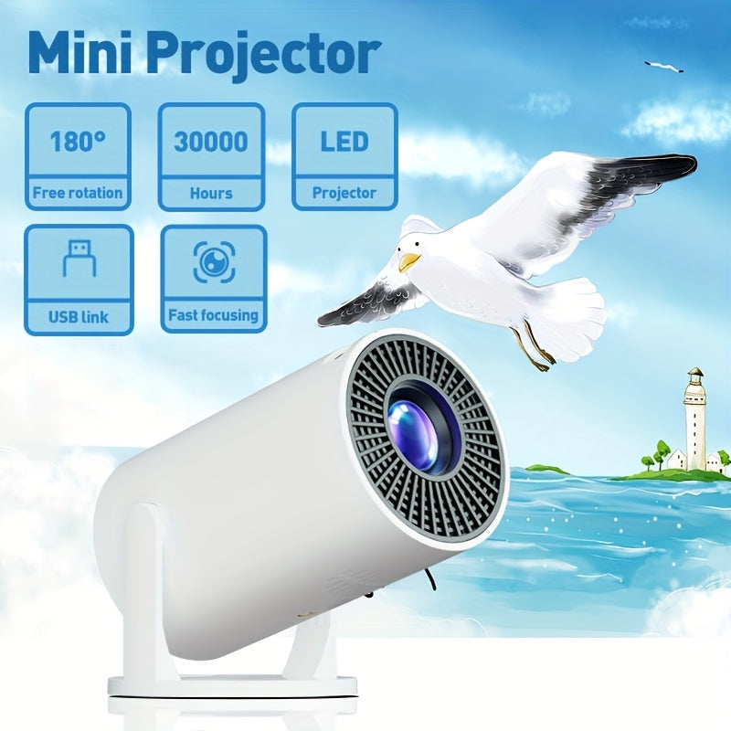 Portable Projector With Remote, Supports 3D, USB/Smartphone/Laptop Compatible