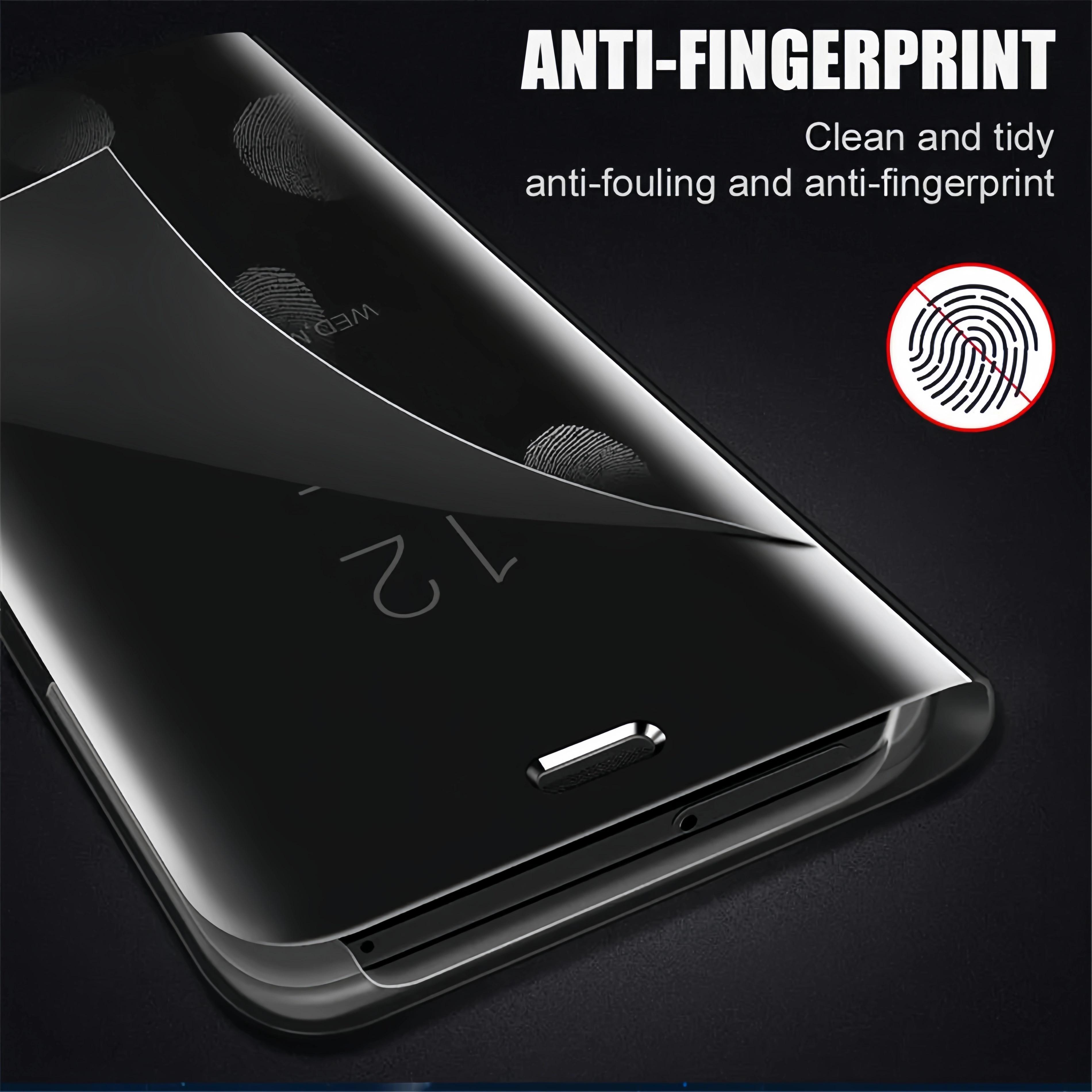 Samsung Galaxy S25 S24 Ultra Plus FE Clear View Magnetic Flip Stand Phone Case TPU