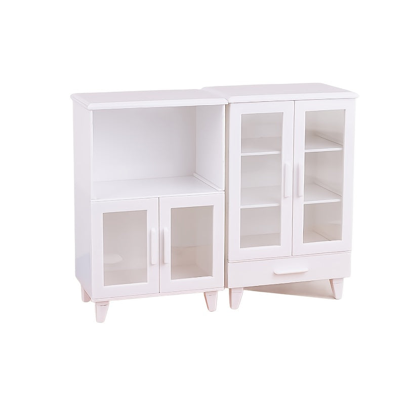 Miniatura de armario de almacenamiento a escala 1:12 para decoración y accesorios de casas de muñecas