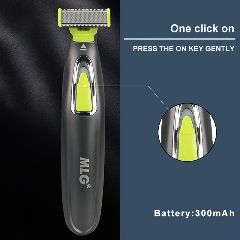 Rechargeable Electric Shaver for Men Women T-Blade Trimmer Beard Hair Removal 300mAh