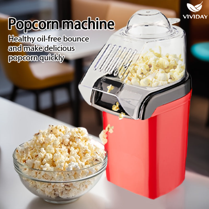 Aqlli harorat nazorati bilan avtomatik popcorn mashinasi, oson tozalanadi. Uy, piknik va tabiatda yurish uchun. 220-240V Evropa standarti rozetkasi. PP materialidan tayyorlangan, batareyasiz.