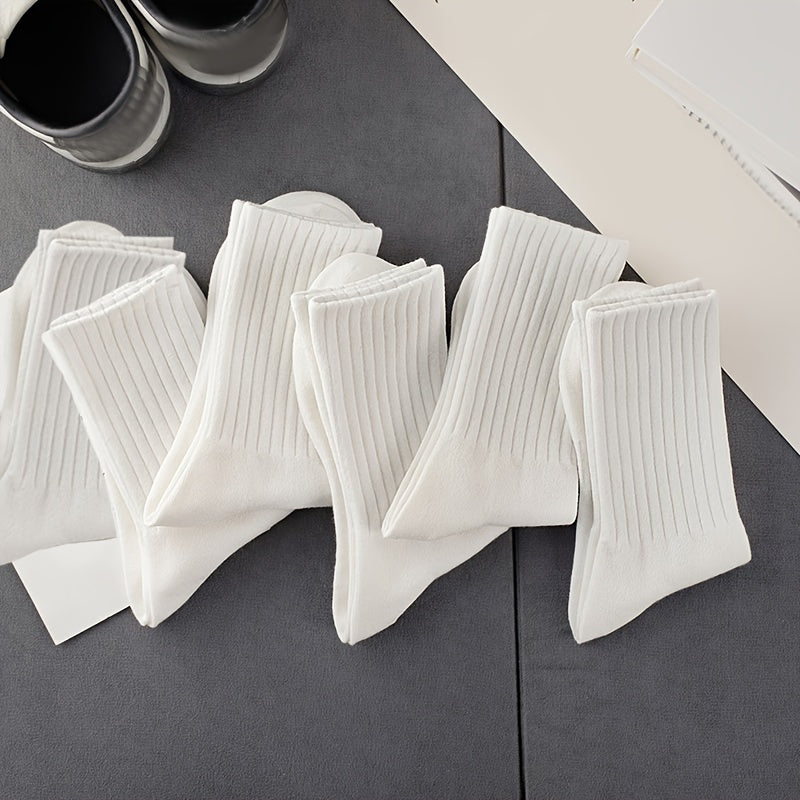 Men's Casual Business Socks Breathable Sweat-Absorbing Anti-Odor Crew Summer