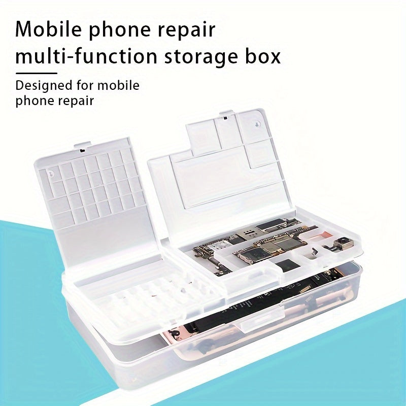 Multi-Functional Storage Box for Phone Repair Tools and Electronics