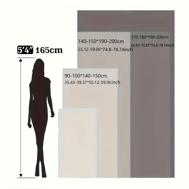 Plaid Rabbit Fur Throw Blanket Polyester Cozy Home Accessory