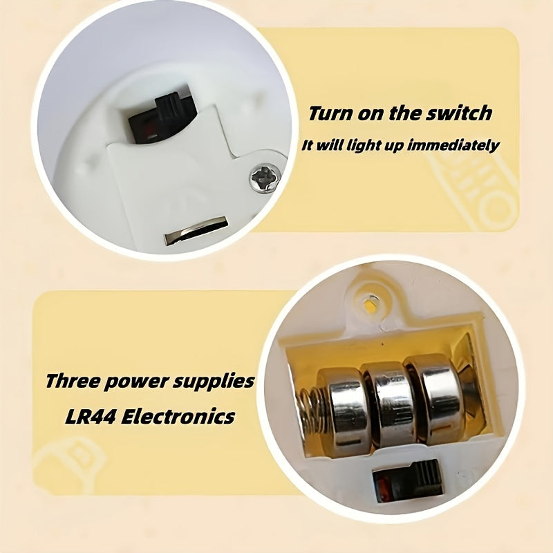 Luz nocturna de oso adorable para decorar la habitación de las niñas, lámpara de escritorio con batería