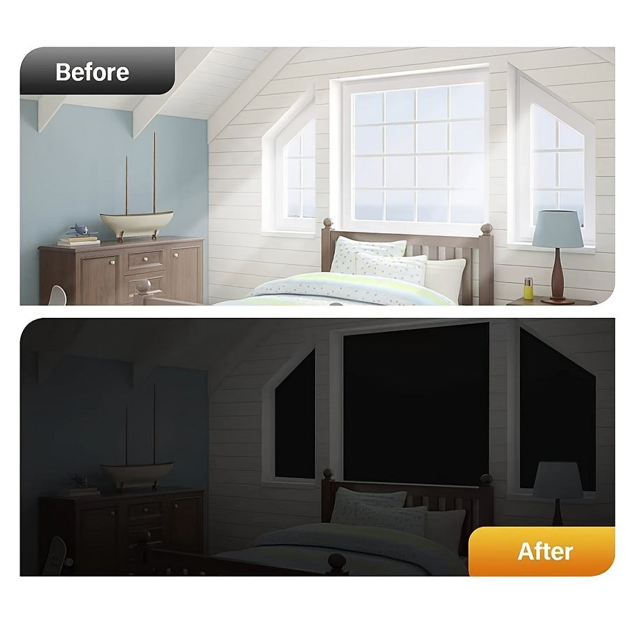 Blackout Window Curtain for RV and Travel Portable No Drill Sleep Cover