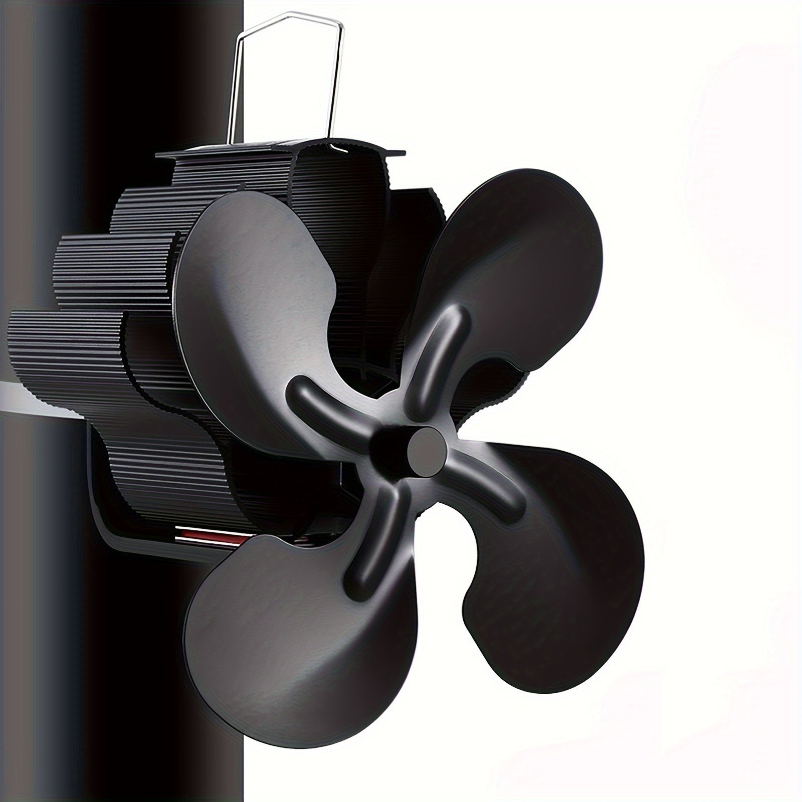 Heat Powered Wood Stove Fan 4 Blades Non-Electric Thermoelectric Fireplace Fan