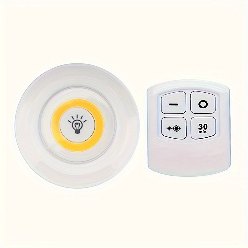 Wireless LED Under-Cabinet Lights with Remote Control for Kitchen Wardrobe and Indoor Use 6 Pack