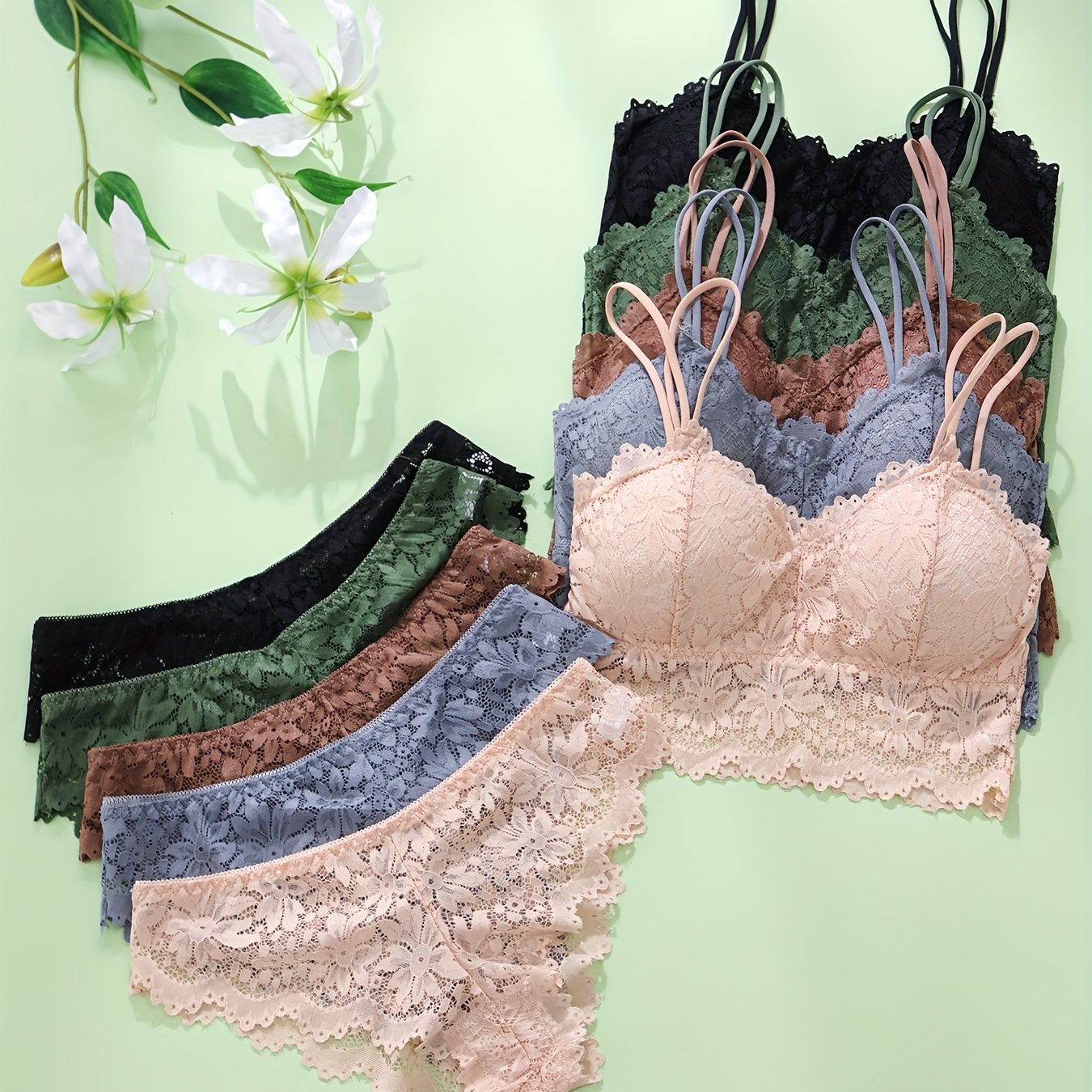 Women's Panties Five-Color Cotton Low-Rise Briefs for Women