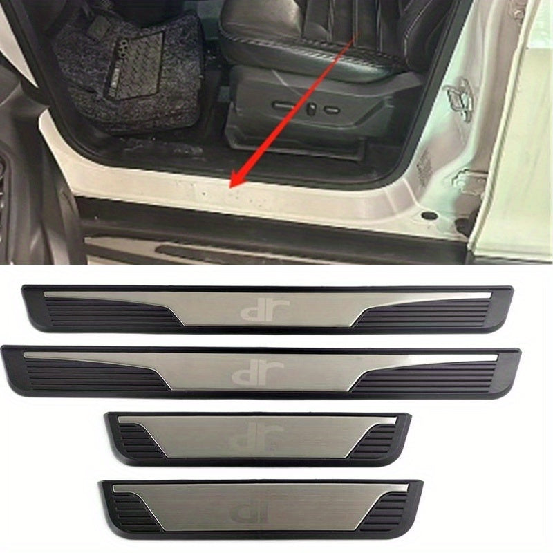 4 dona avtomobil eshigi silli pedal qopqog'i avtomobil tashqi dekorativ paneli