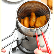 Deep Fryer Stainless Steel 1.2L Capacity with Perforated Basket for Electric Gas Stoves