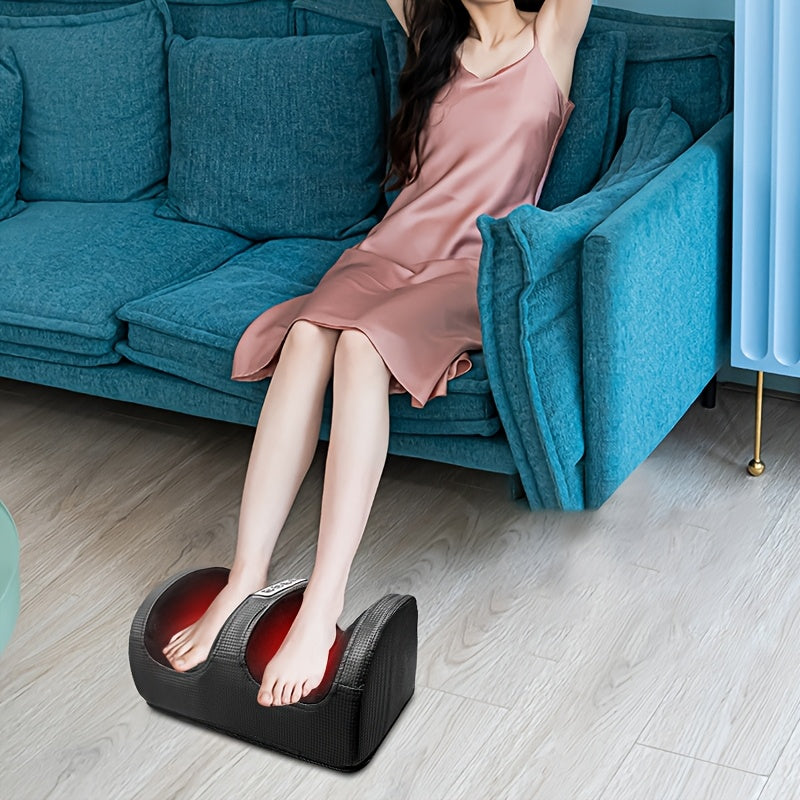 Portable Heated Foot Massager with Multiple Modes Compact Design for Relaxation