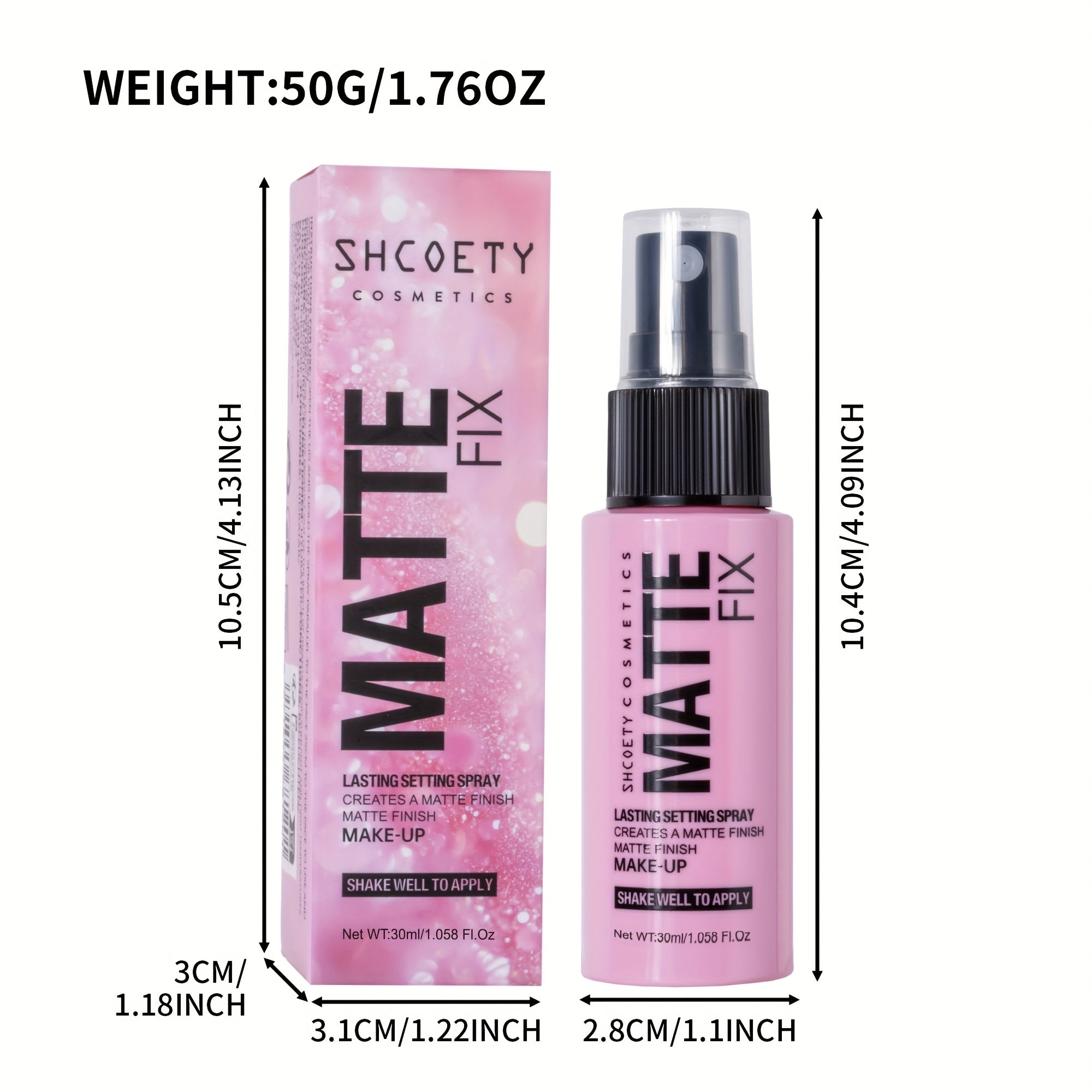 Women Hydrating 30ML Setting Spray Long-Lasting Makeup Fixer