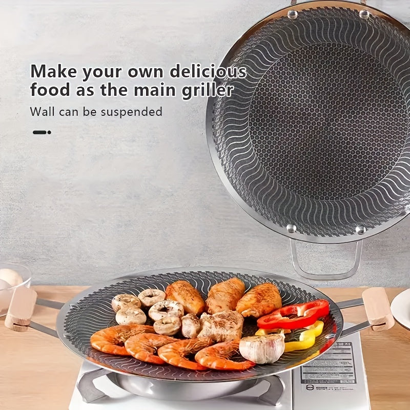 Нержавеющая сталь противень для выпечки, антипригарный, комплект для приготовления на улице и в помещении