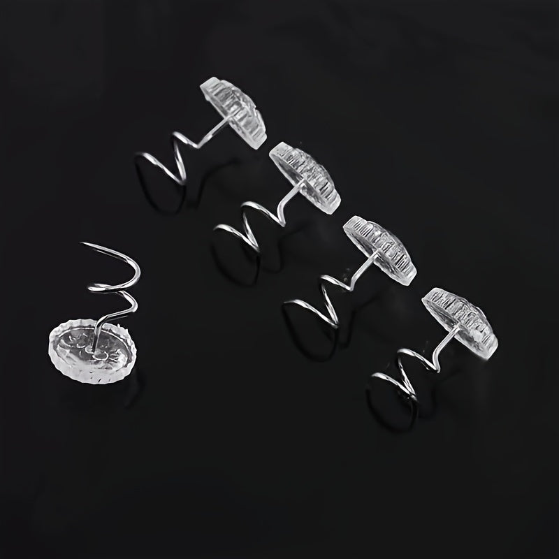 Set of 50 Transparent Bed Skirt Pins for Securing Covers and Skirts