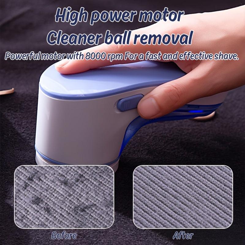 Qayta to'ldiriladigan sviter shaver, tolalar, pillalar va bobblarni tozalash uchun lint olib tashlovchi