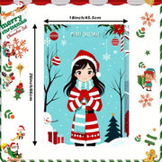 Set of 2 Christmas Kitchen Towels 18x26 Snowflake Winter Decor