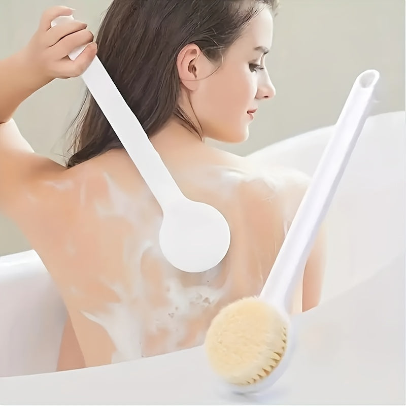 Long Handle Bath Brush with Soft Bristles for Exfoliating and Cleaning