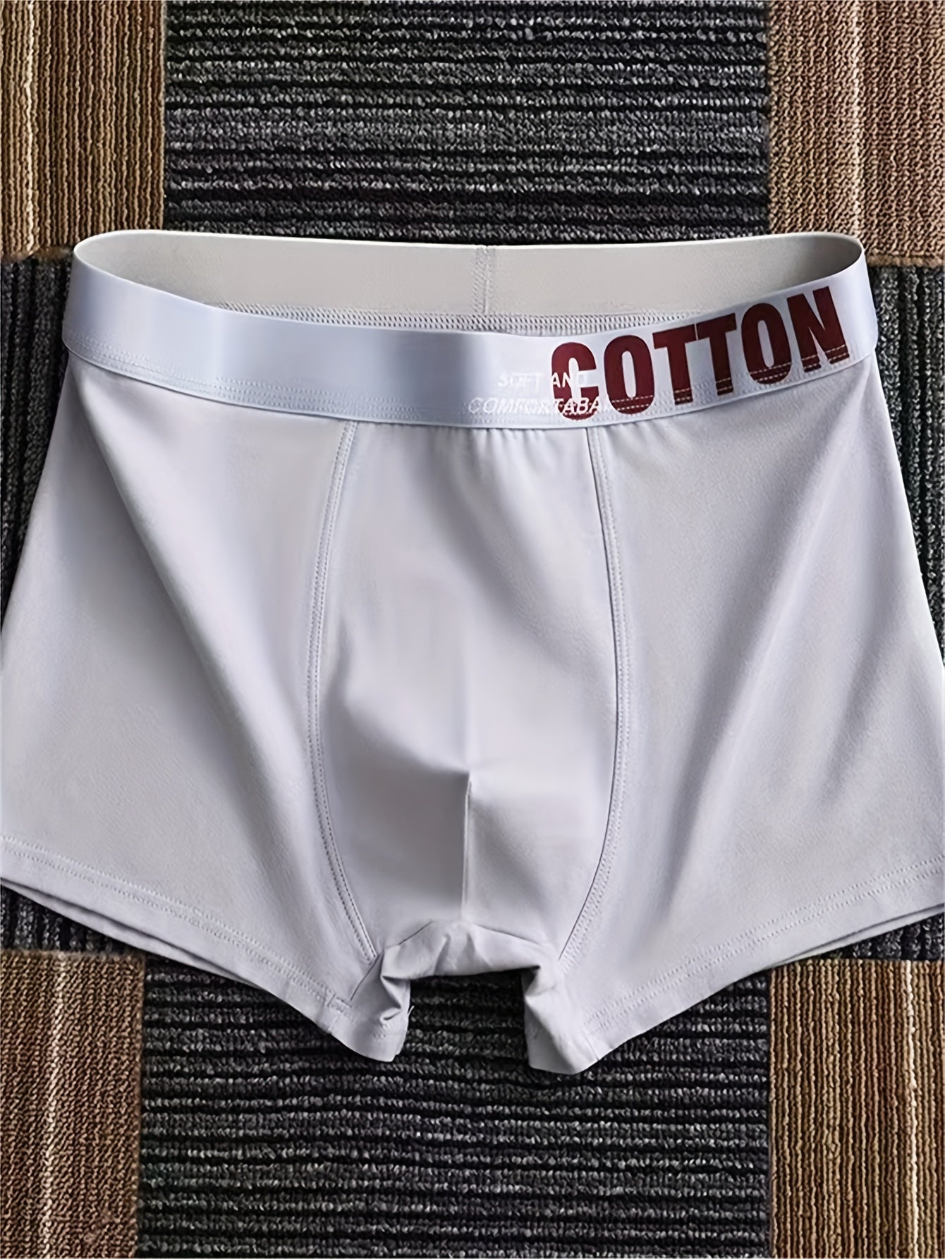 Men's Cotton Boxer Briefs 3-Pack Breathable Stretch Active Underwear