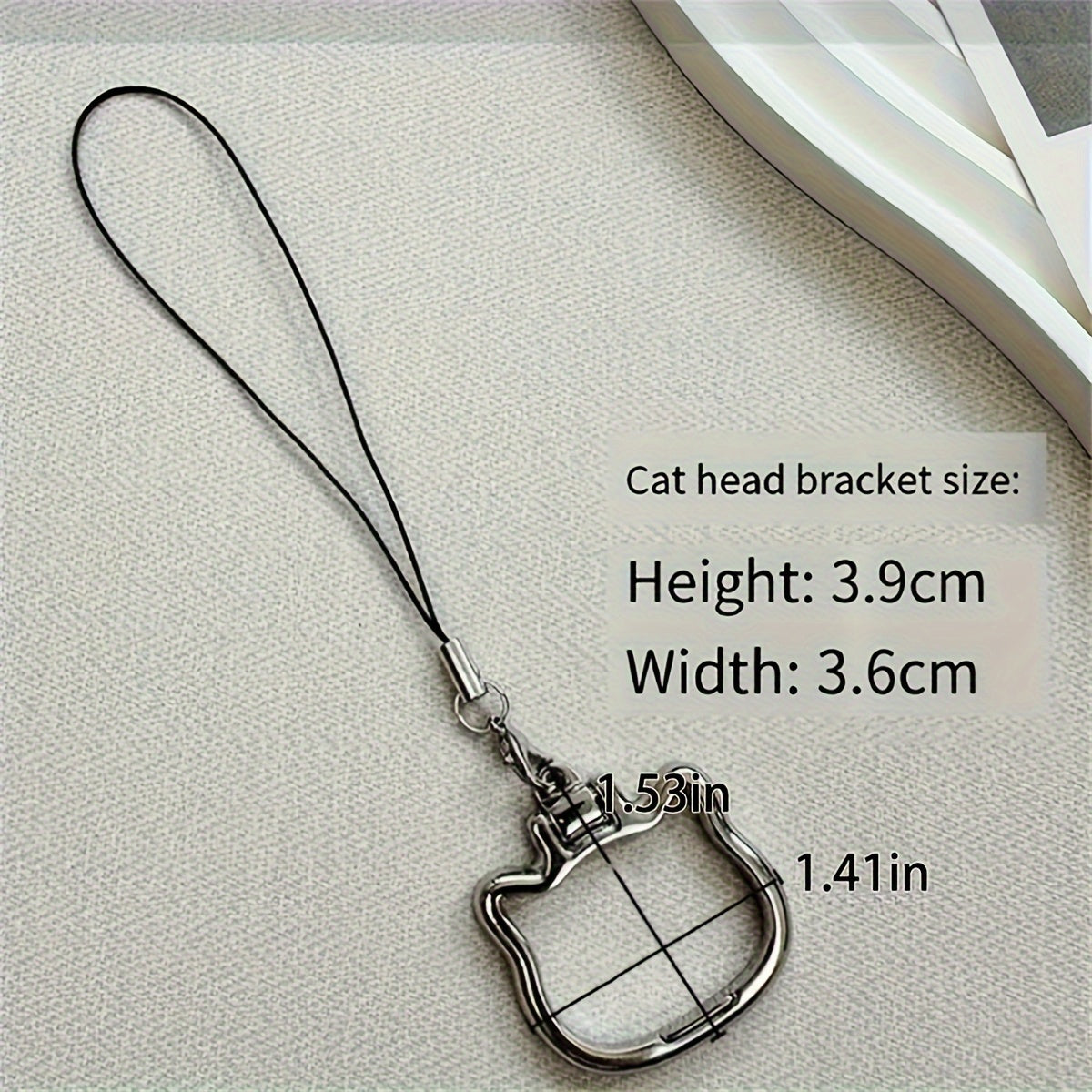 Алюминиевый сплав для телефона с встроенным подставкой и формой кота, 2-в-1 складная настольная подставка