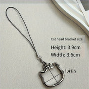 Алюминиевый сплав для телефона с встроенным подставкой и формой кота, 2-в-1 складная настольная подставка