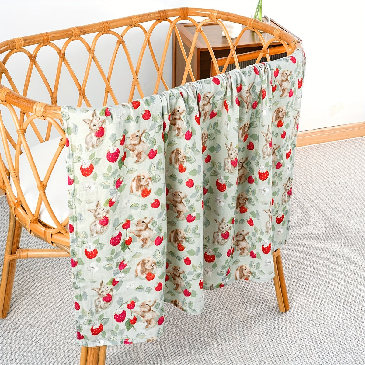 Baby Soft Bamboo Muslin Swaddle Blanket for Newborns and Infants