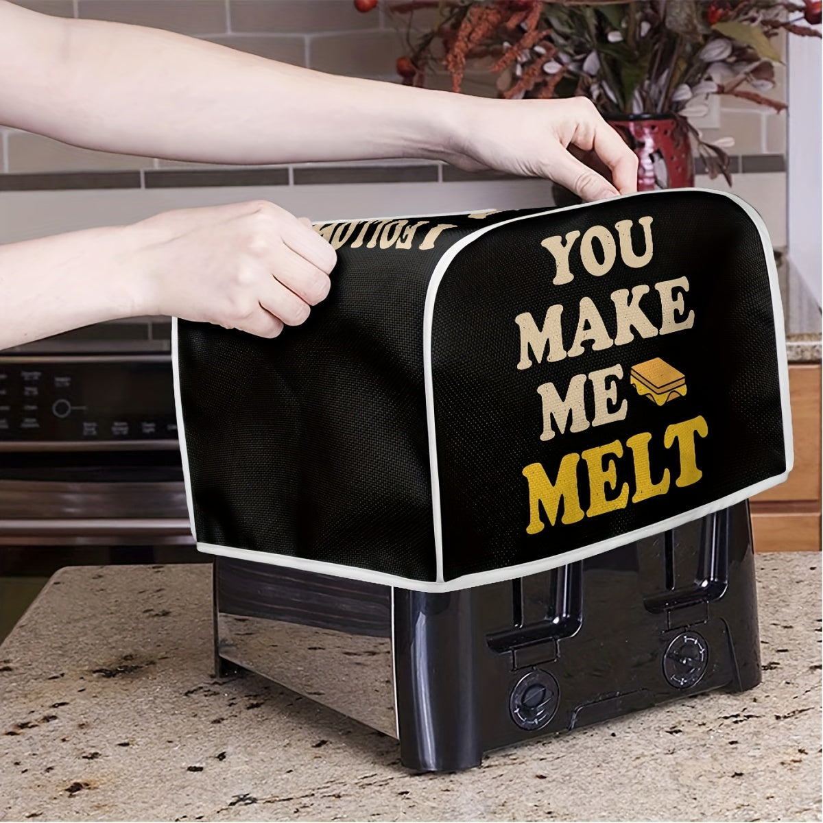 Yumshoq toster qoplami, chiroyli tost naqshli, chang va barmoq izlariga qarshi himoya qiladi, kichik oshxona texnikasi uchun mos, S o'lcham.