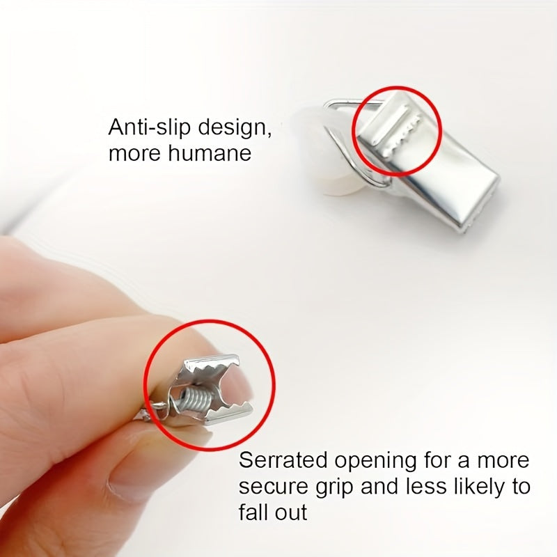 50 zanglamaydigan po'latdan yasalgan pardalar klip halqalar, rulmanli to'p va tishli qulflar bilan