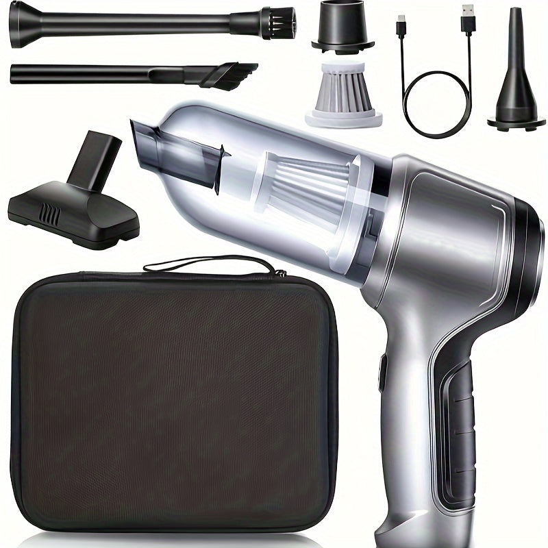 Wireless Handheld Car Vacuum Cleaner with Strong Suction and Blow Function