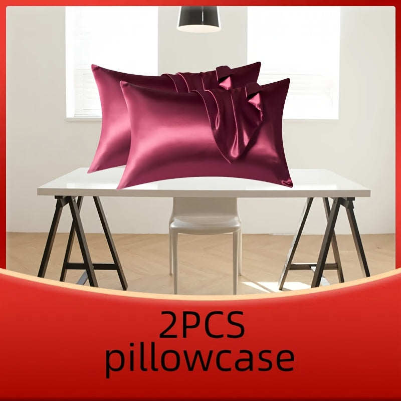 Twin White Polyester Pillow Cases Standard Size Bulk Pack