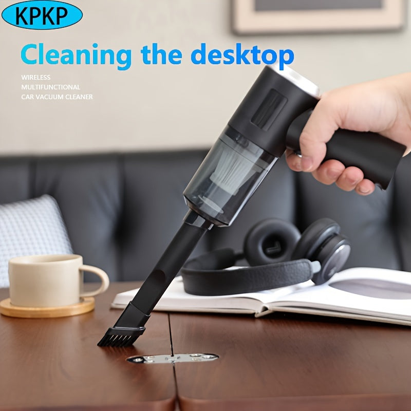 Yengil simsiz avtomobil changyutgichi, yuqori so'rish quvvati va qayta zaryadlanadigan batareyaga ega, uy va avtomobil tozalash uchun ideal.