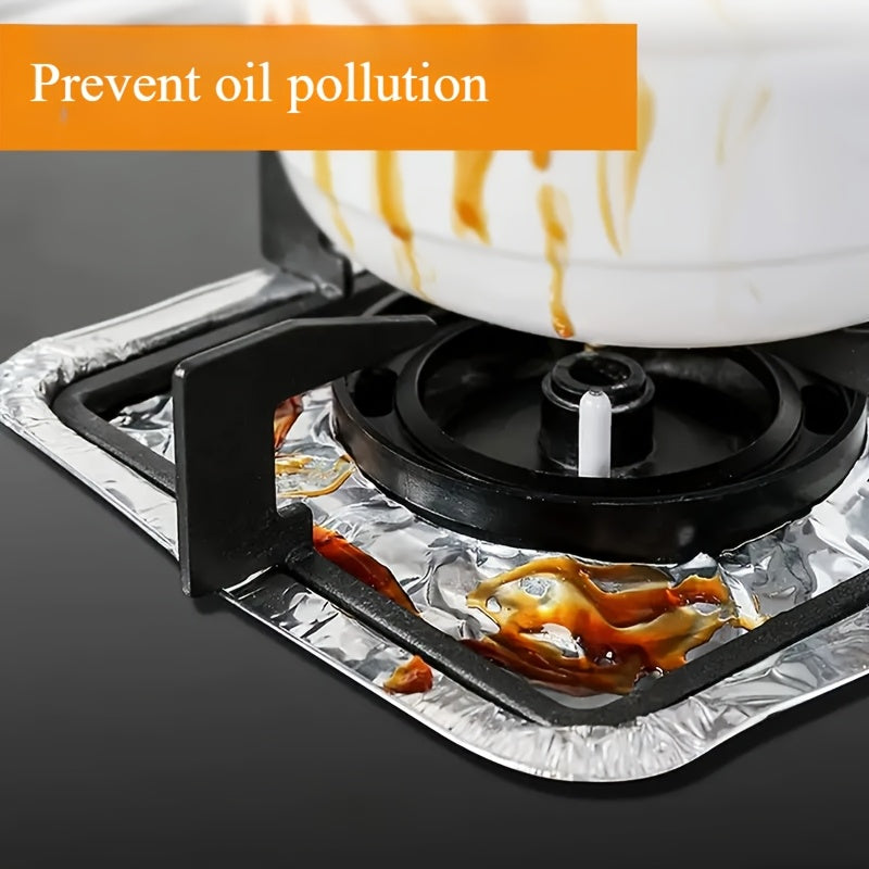 10/50/100 шт. одноразовых алюминиевых фольгированных крышек для конфорок газовых и электрических плит