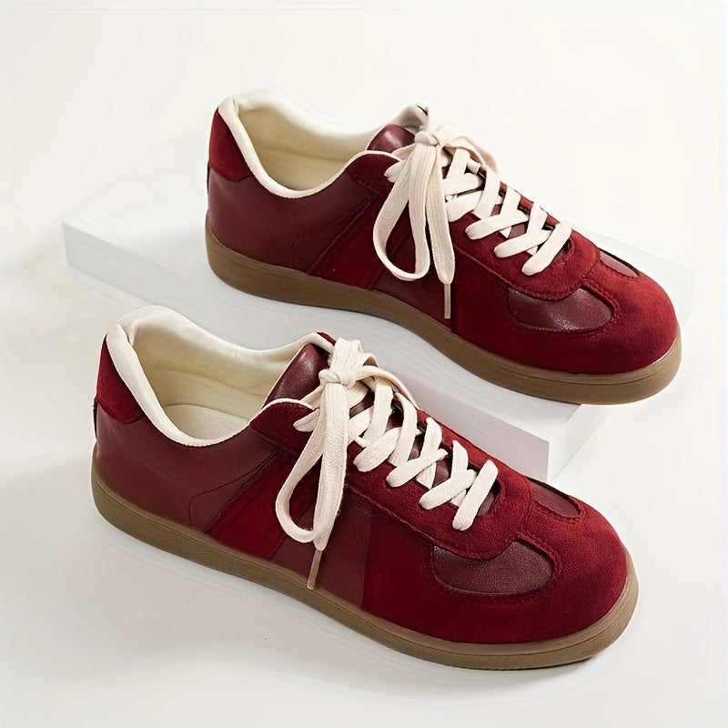 Women's Casual Sports Shoes Low Top Sneakers with TPR Sole Fabric Insole Flannel Upper