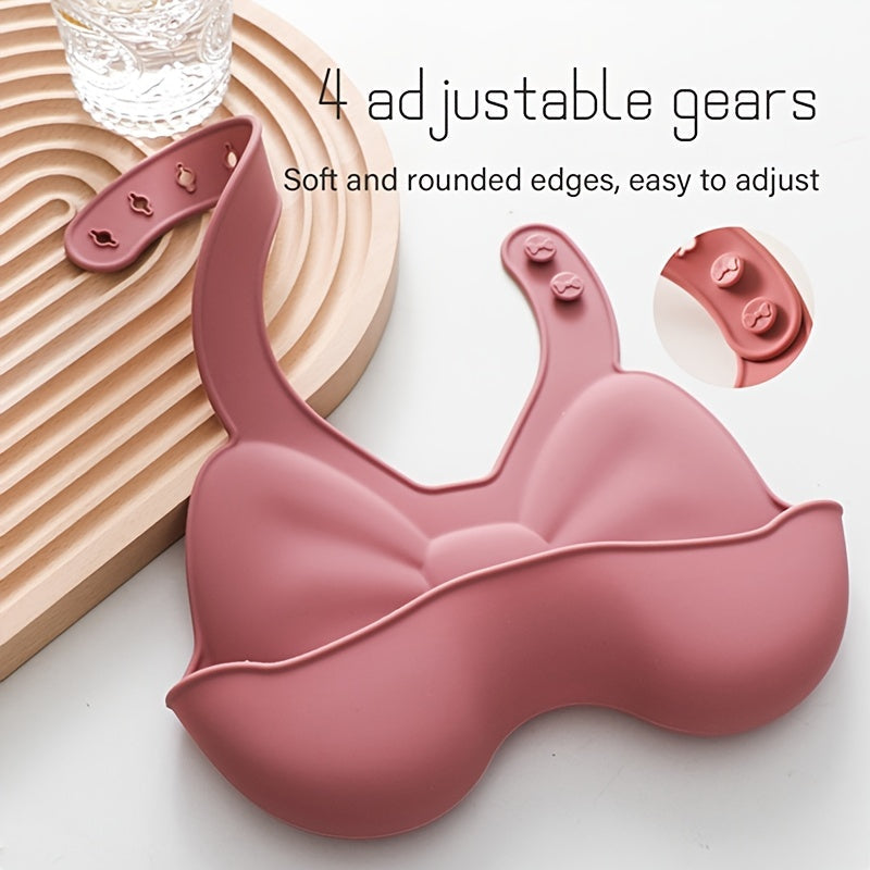 Baby Silicone Bib 3D Butterfly Waterproof Soft Food-Grade BPA-Free Adjustable