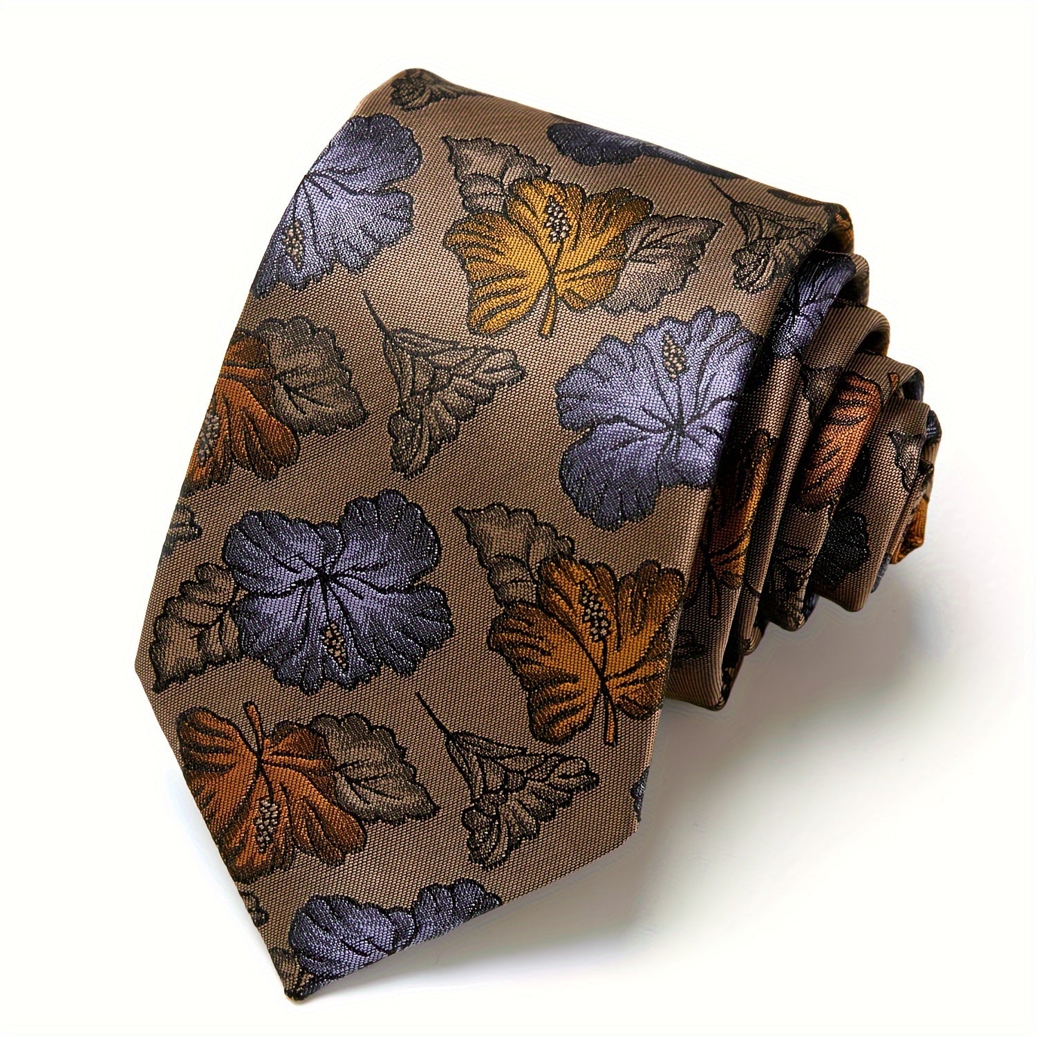 Men's Paisley Floral Necktie for Wedding and Office Wear