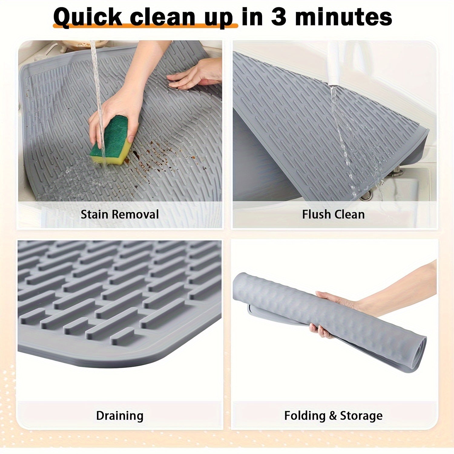 Elektr pechka uchun silikon pechka qopqog'i - qo'shimcha katta 28" X 20" / 71 X 50sm issiqqa chidamli pechka himoyachisi va oshxona shisha ustki pechkalari uchun idish quritish mato