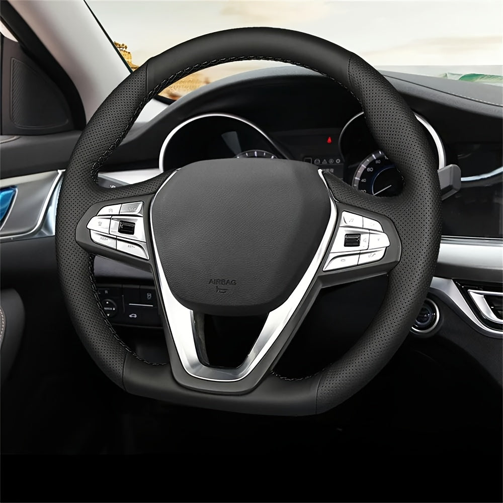 Car Steering Wheel Cover Leather Anti-Slip Universal for Car Interior Accessories