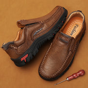 Men's PU Leather Loafers Casual Slip-On Shoes for Outdoor Activities in Spring and Autumn