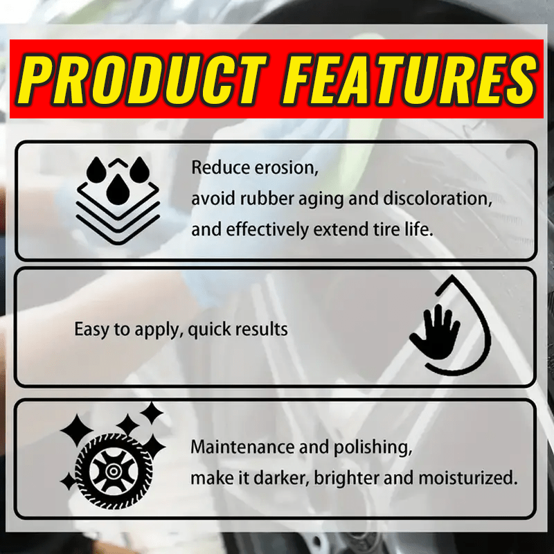 Leather and Plastic Restoring Wax Balm for Car Interior and Tire Shine