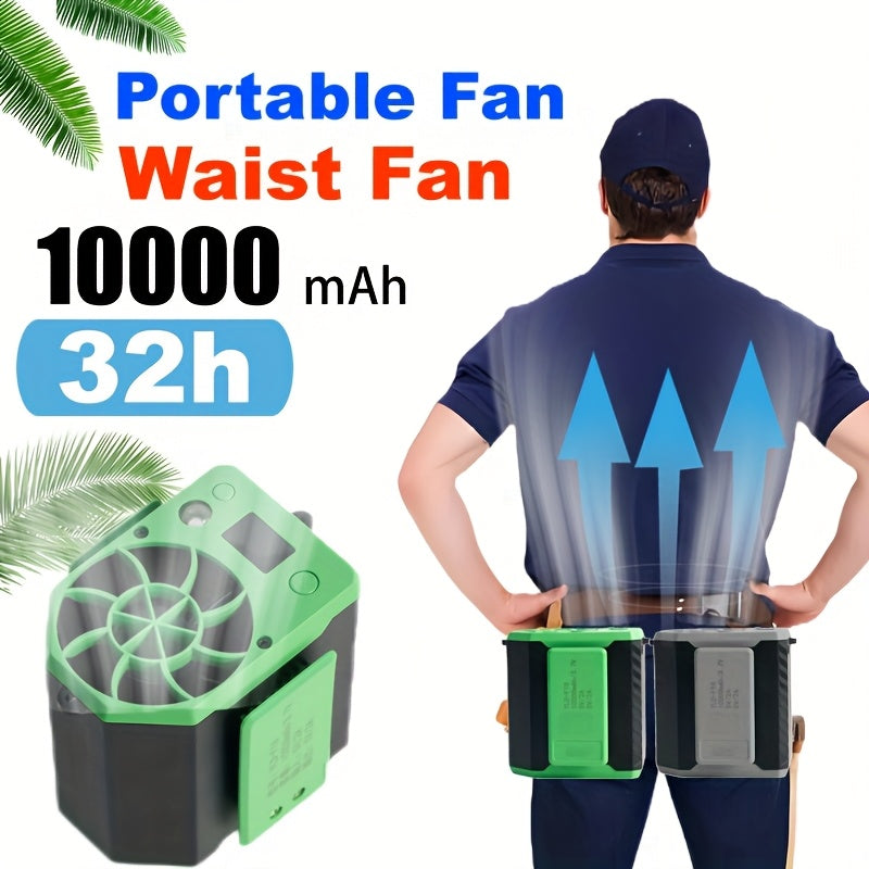 Portable fan with power bank 4-speed 8000RPM 10000mAh up to 22h outdoor travel fishing USB