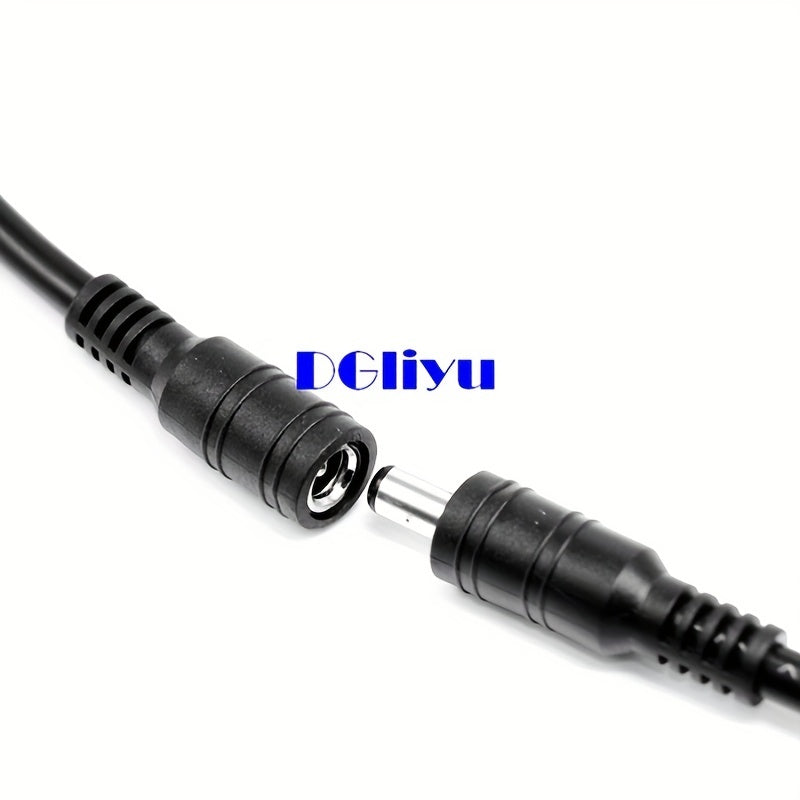 Cable de extensión de corriente continua de 5.5x2.1mm macho a hembra, aislado de PVC, para cámaras de vigilancia y iluminación LED