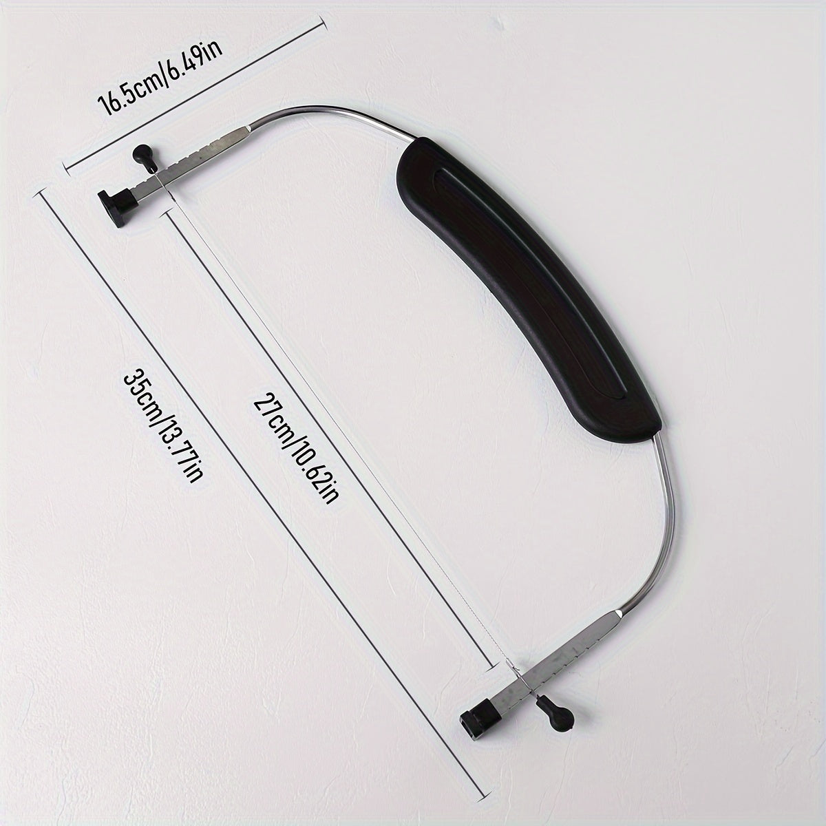 Инструмент для выравнивания торта из нержавеющей стали со шкалой, регулируемый нож для торта с ручкой — идеально подходит для Хэллоуина, рождественских вечеринок и праздничного украшения выпечки