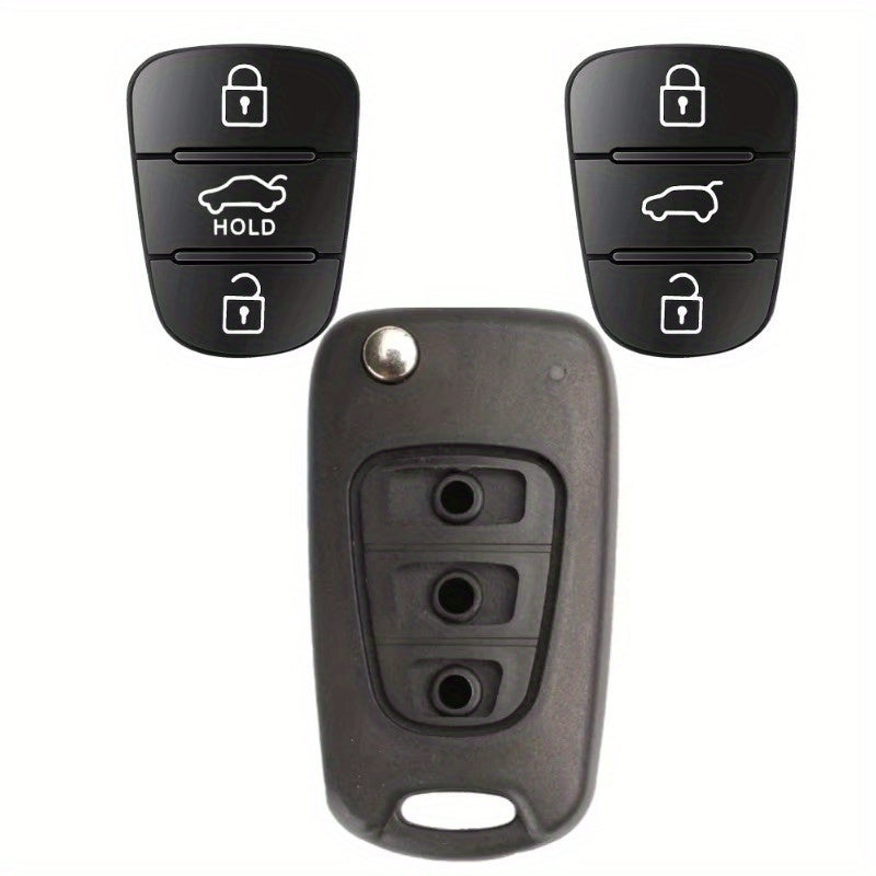 Universal Rubber Key Shell Cover for Car Keys Silicone Flip Key Pad