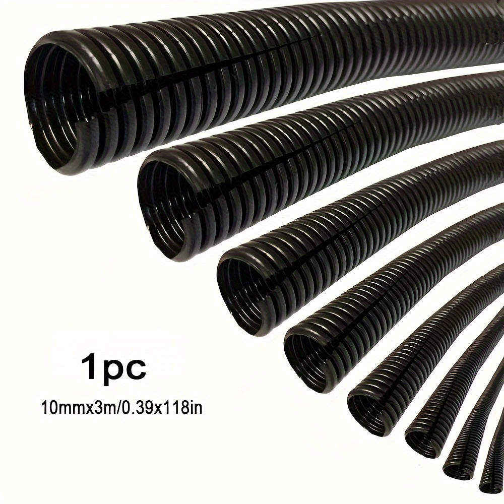 3m Black Polyethylene Wire Loom Conduit Split Tubing for Automotive Use